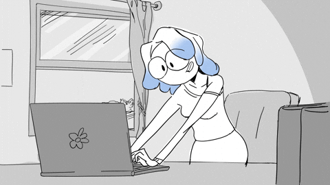 Work From Home Leaf GIF by CC0 Studios