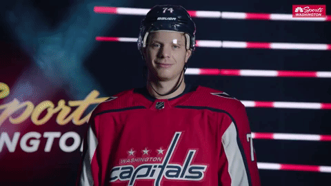 celebrate ice hockey GIF by NBC Sports Washington