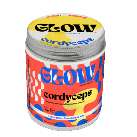 GLOWSuperfoods giphyupload glow adaptogens cordyceps Sticker