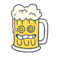 party beer Sticker by Blake Jones