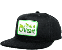 Stoned Black Hat Sticker by have a heart