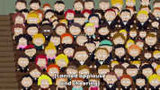 crowd applause GIF by South Park 
