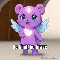 Be Brave Good Vibes GIF by MishaHeartseer