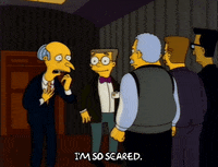 Scared Season 3 GIF by The Simpsons