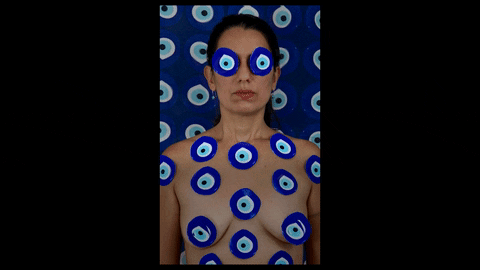 gwencharles giphygifmaker wink eye blink GIF