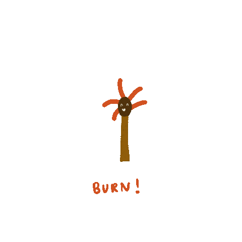 Kinings giphyupload burn flame matchstick Sticker