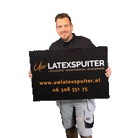 uwlatexspuiter latex nijkerk uwlatex latex spuiter Sticker