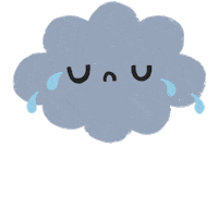 lislisovsky sad cry rain cloud Sticker