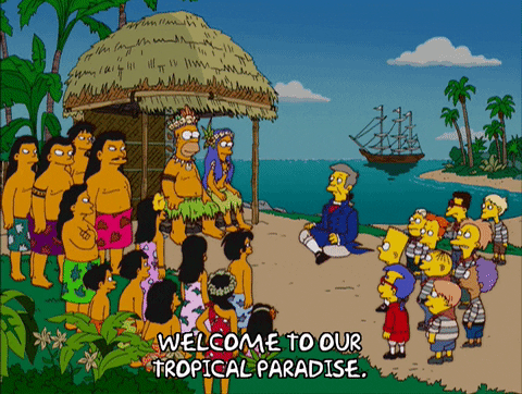 Episode 18 Beach GIF by The Simpsons
