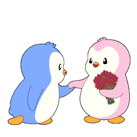 I Love You Heart Sticker by Pudgy Penguins