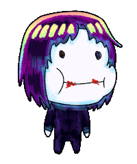 Character Eating Sticker