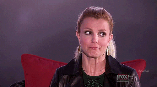 Scared Britney Spears GIF