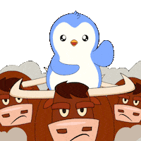 Penguin Bull Sticker by Pudgy Penguins