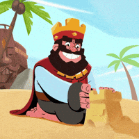 clash summer king island clash royale GIF