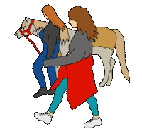 Horse Pferdemädchen Sticker by GurkewillReisen