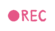 Pink Recording Sticker by ardhemis