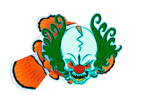 Fish Clown Sticker