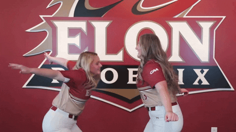 College Athletics Ncaa Softball GIF by Elon Phoenix