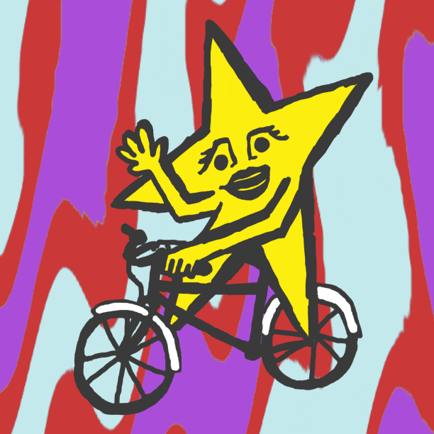 star bicycle GIF