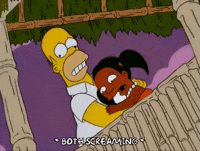 scared homer simpson GIF