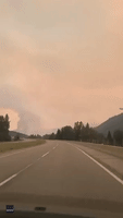 July Mountain Fire Shrouds British Columbian Sky in Smoke