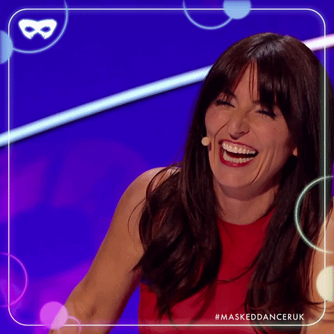 Davina Mccall Laugh GIF by The Masked Singer UK & The Masked Dancer UK