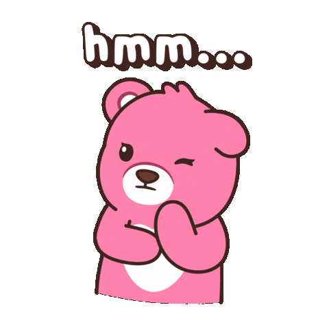 Confused Teddy Bear Sticker by BEARISH