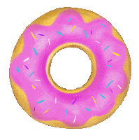 Pink Eating Sticker by golden freckles