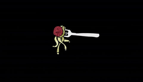 simeks giphyupload spaghetti fork meatball GIF