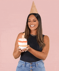 Happy Birthday Reaction GIF by Kamie Crawford