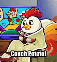 Couch Potato Relax GIF by Zorooster