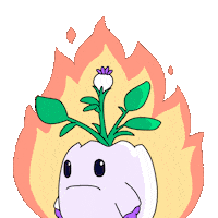 Angry Fire Sticker by Magic Eden