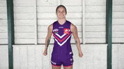 Fist Pump Tia GIF by Fremantle Dockers