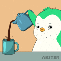 Tired Penguin GIF by Abster