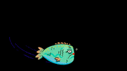bailycrawford sad fish swim worried GIF