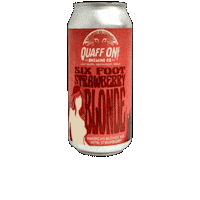 quaffonbrewingco beer strawberry craftbeer ale Sticker
