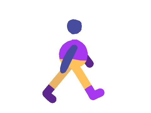 Walking Walk Sticker