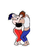Angry Couplefight Sticker