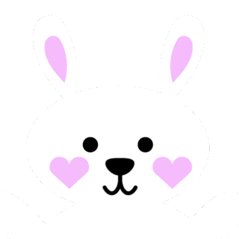 Hopping Easter Bunny Sticker by Jessica Lau