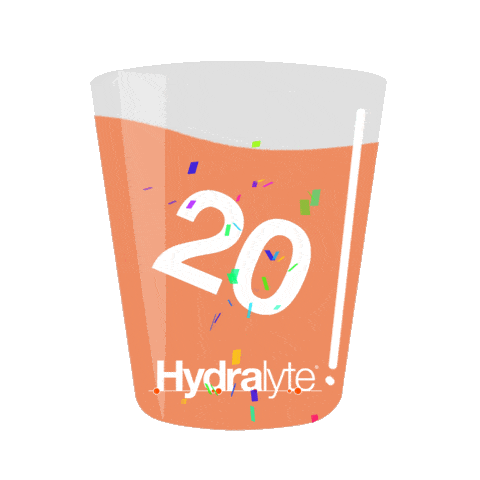 hydralyte giphyupload party celebrate birthday Sticker