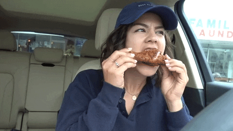 Fried Chicken Eating GIF by Megan Batoon