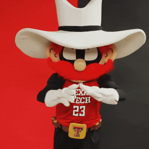 Texas Tech Raider Red GIF by Texas Tech Basketball