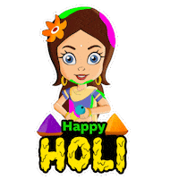 Happy Holi Sticker by Chhota Bheem