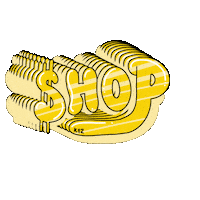 KitsaOnetoo shopping gold shop sale Sticker