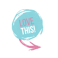 CarlaBaskingBabies love pink blue green Sticker
