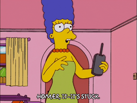 marge simpson telephone GIF