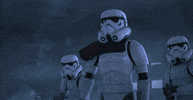stormtroopers move forward GIF by Star Wars