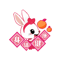 New Year Bunny Sticker by Mediacorp SG