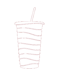 Bottoms Up Coffee Cup Sticker by 7BrewCoffee