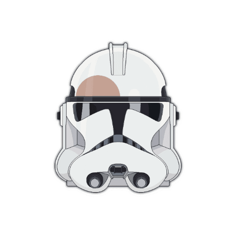 Star Wars Helmet Sticker